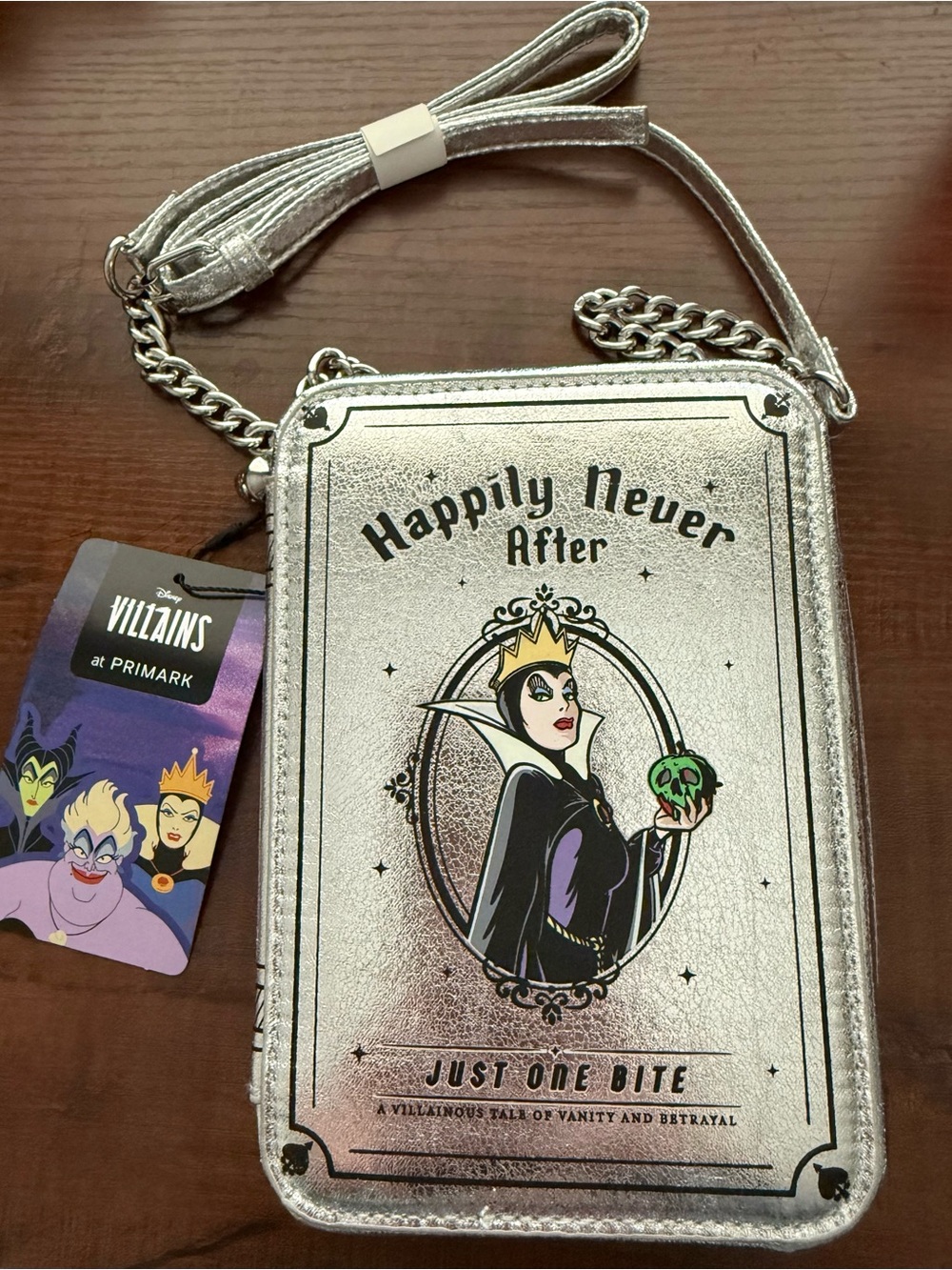 Primark x Disney Villains 'Happily Never After' Silver Evil Queen Crossbody Bag